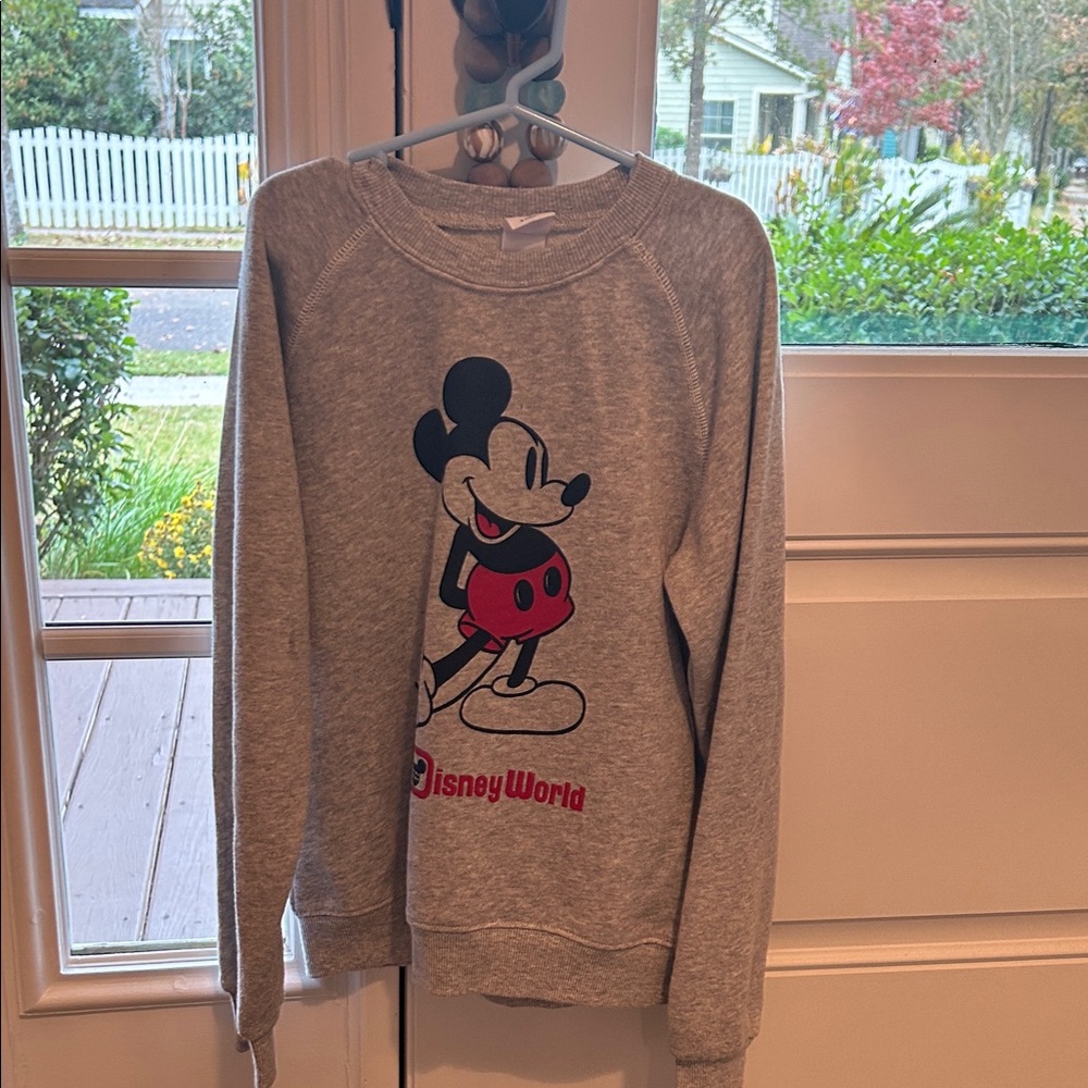 Disney Gray Mickey Mouse Sweater